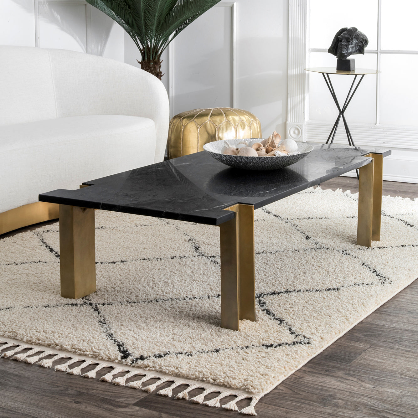 Rye Lattice Machine Made Rug