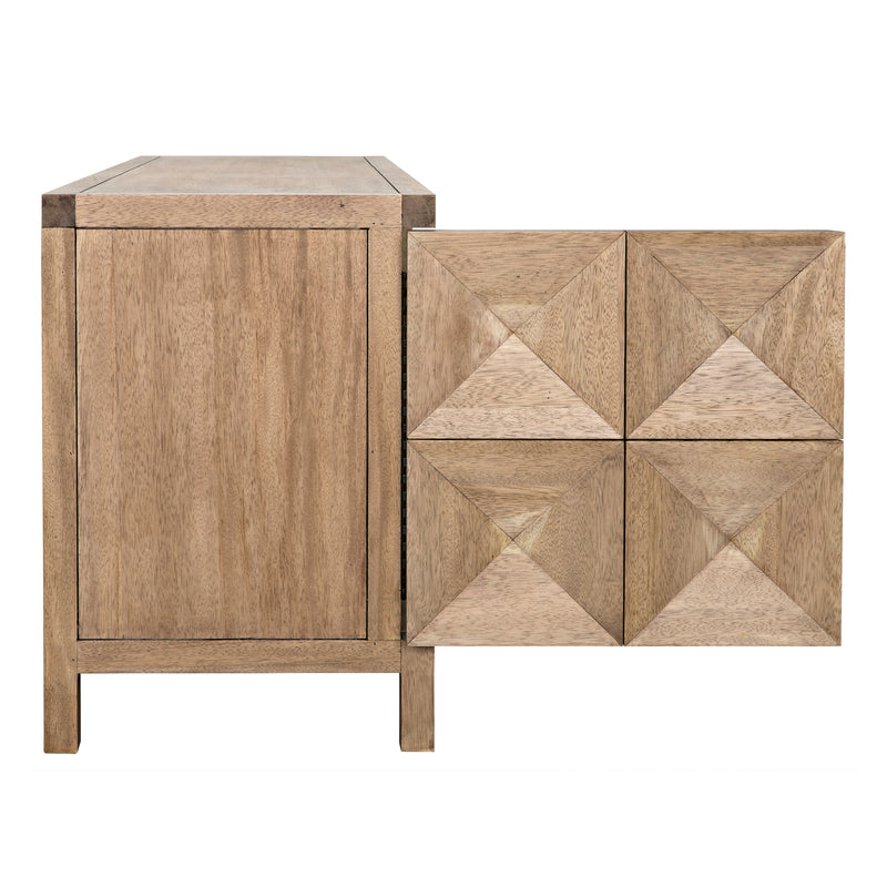 Noir Quadrant 3 Door Sideboard – Paynes Gray