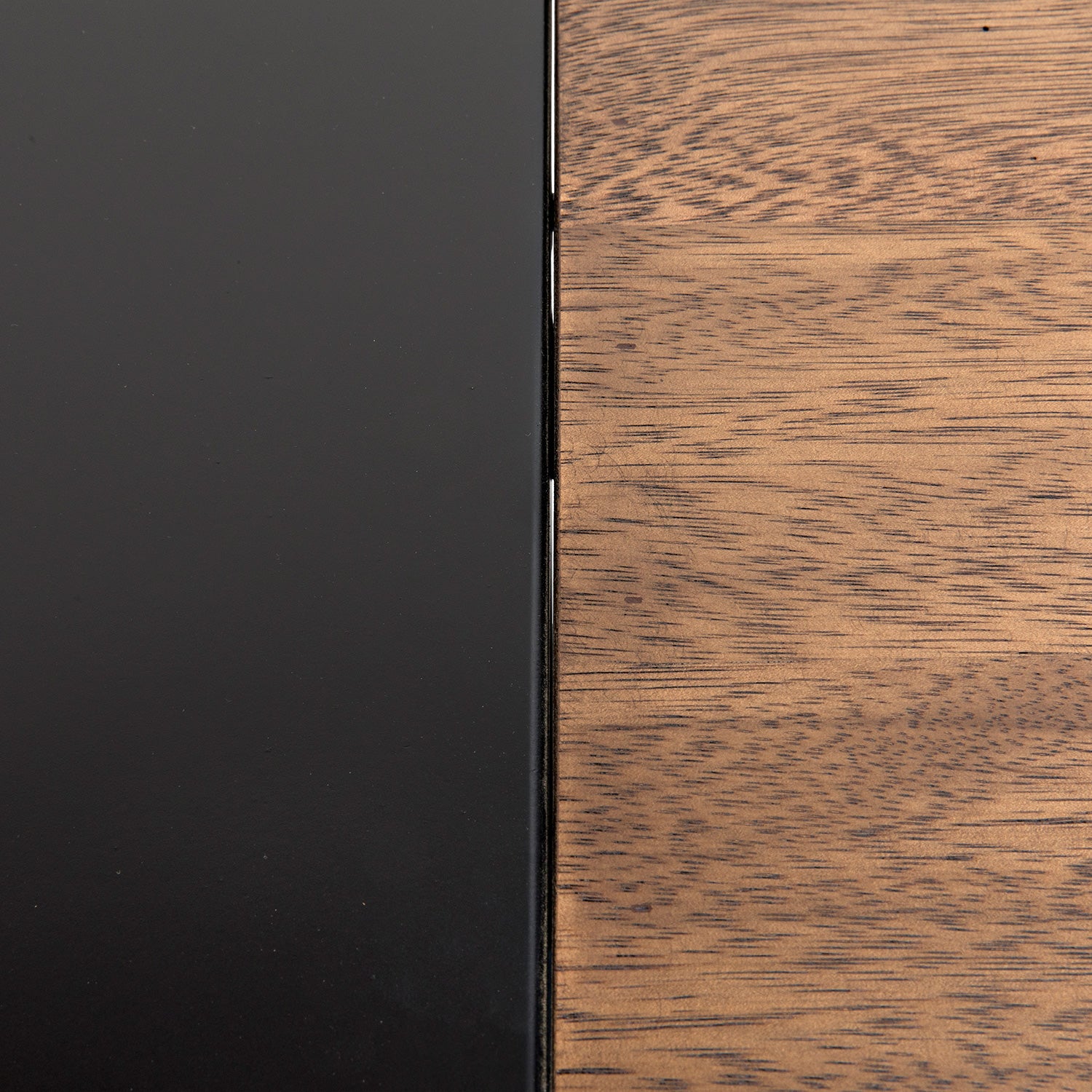 Noir Algeron Desk With Black Metal