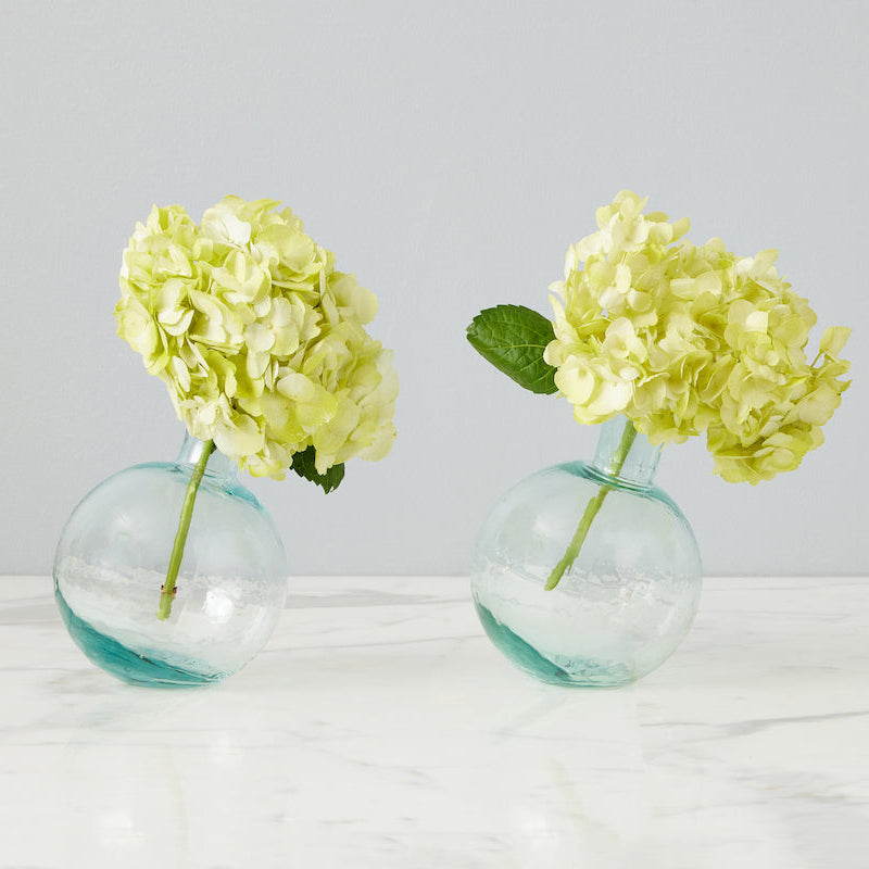 Etu Home Clear Sphere Bud Vase Set of 2