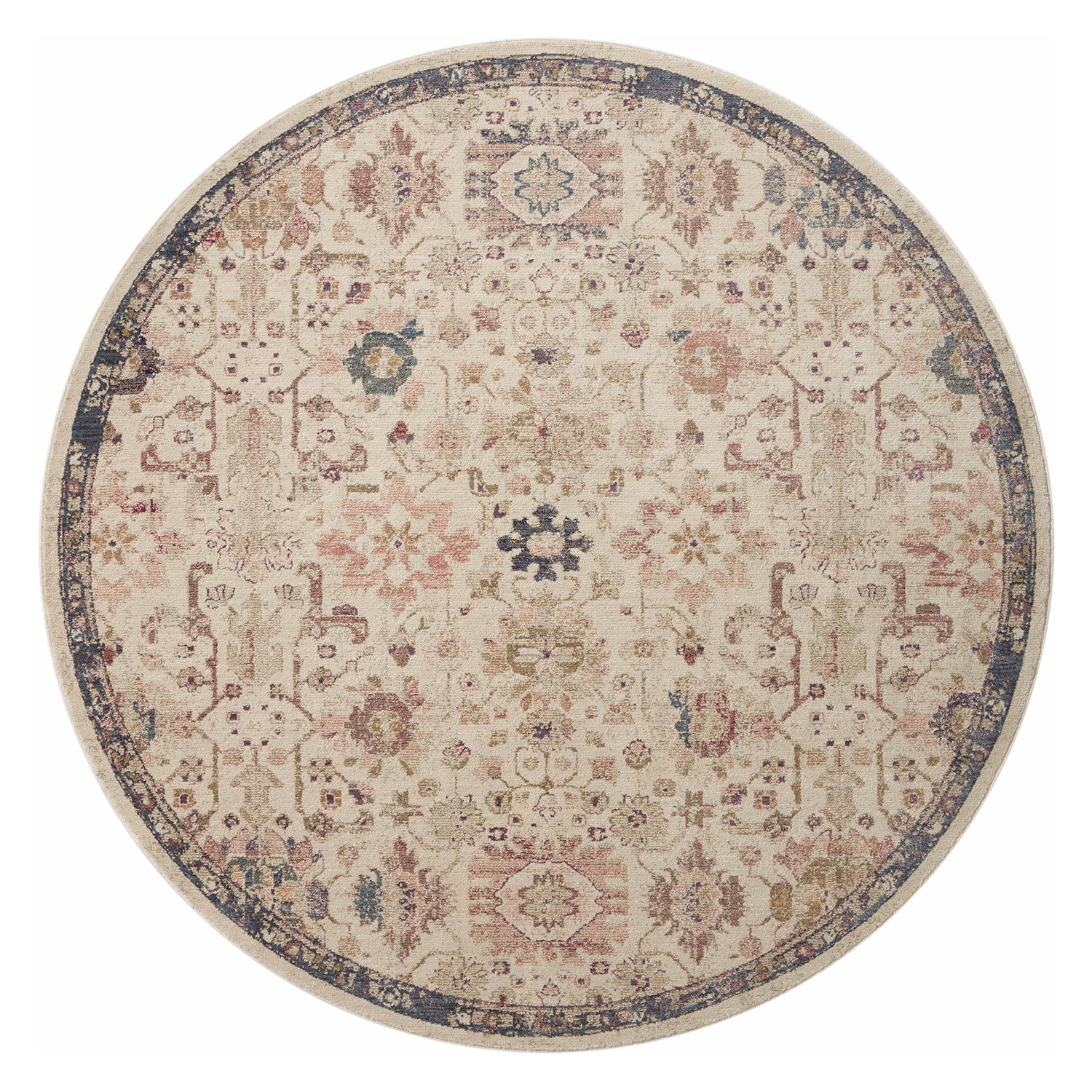 Loloi Giada Ivory/Multi Power Loomed Rug