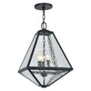 Brian Patrick Flynn For Crystorama Glacier Water Glass Outdoor Chandelier