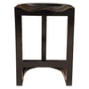 Noir Saddle Hand Rubbed Black Counter Stool