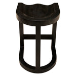 Noir Saddle Hand Rubbed Black Counter Stool