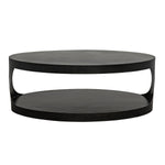 Noir Eclipse Oval Coffee Table