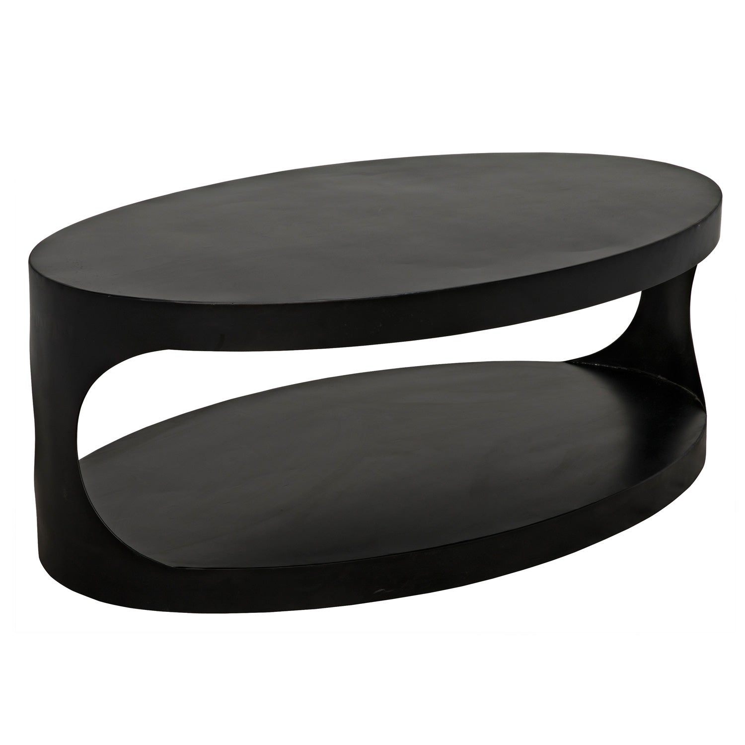 Noir Eclipse Oval Coffee Table