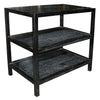 Noir 2 Shelf Side Table