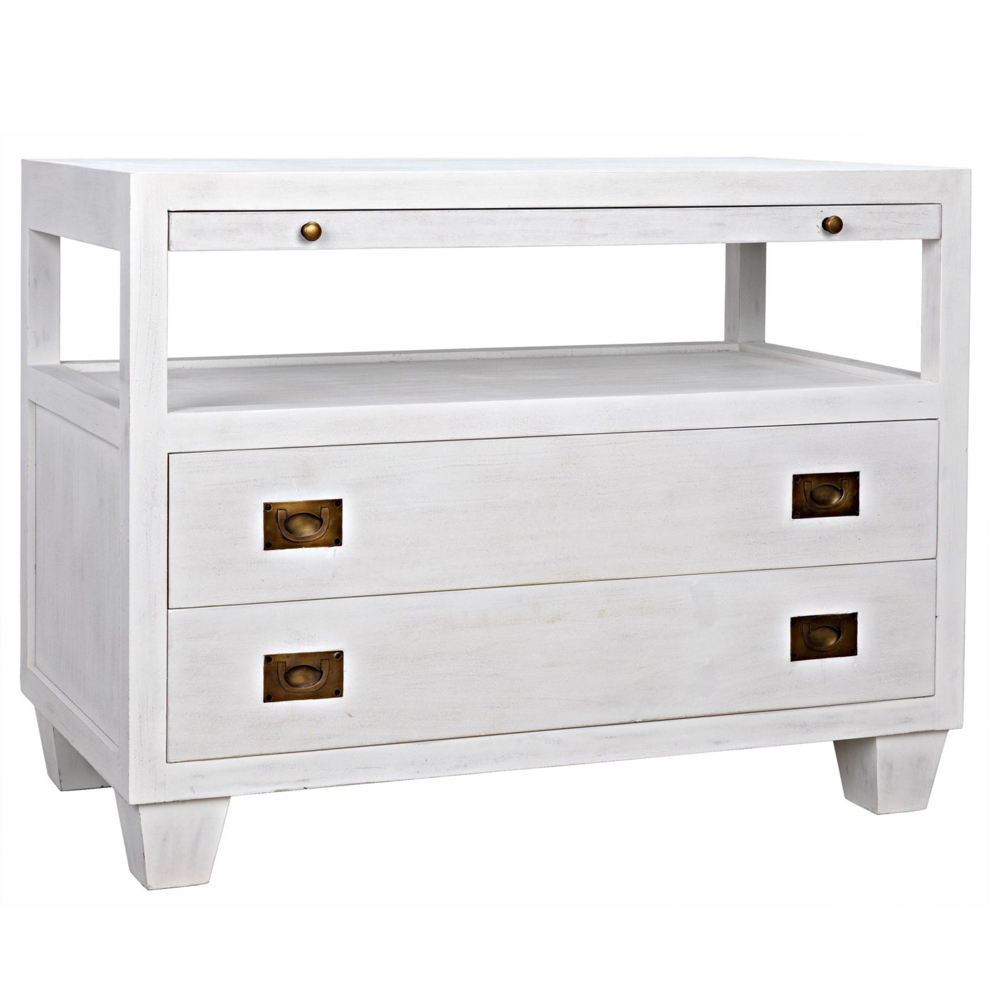 Noir 2 Drawer Side Table
