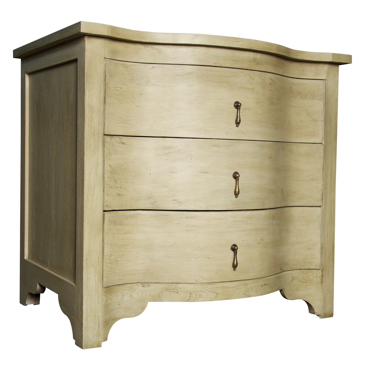 Noir Curved Front Side Table