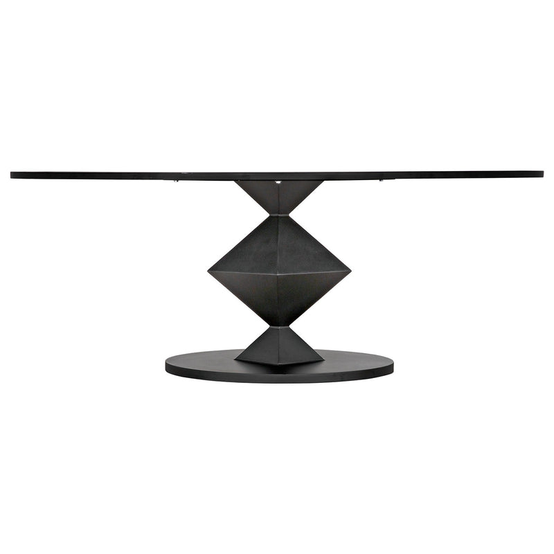 Noir Katana Oval Dining Table