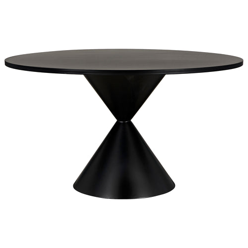 Noir Hourglass Dining Table
