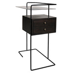 Noir Massimo Industrial Side Table