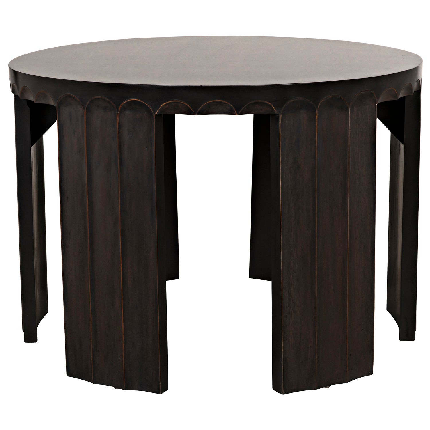 Noir Fluted Side Table