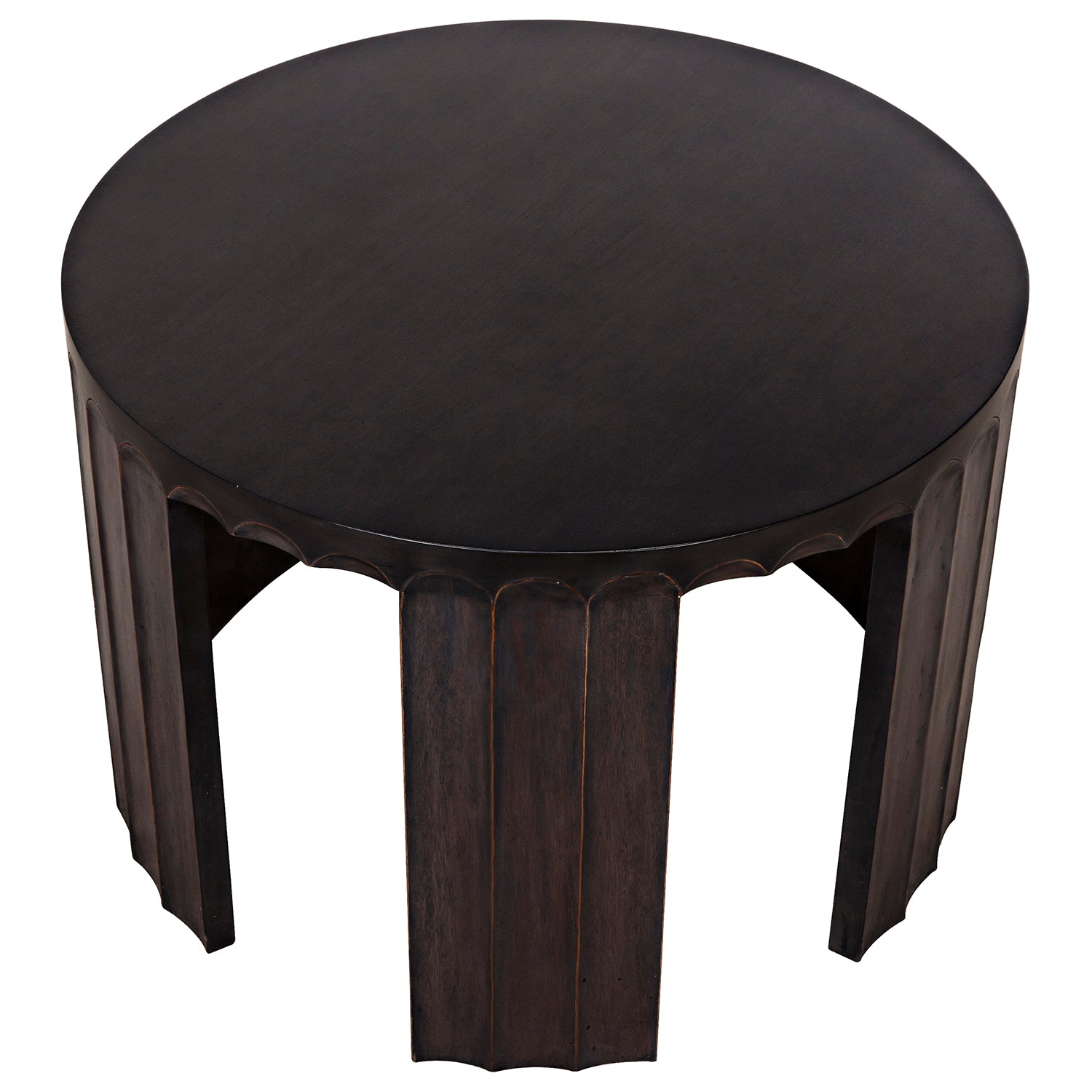 Noir Fluted Side Table