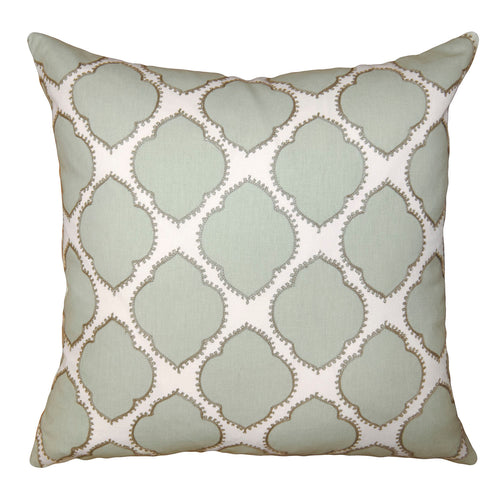 Square Feathers Ganni Mosaic Throw Pillow