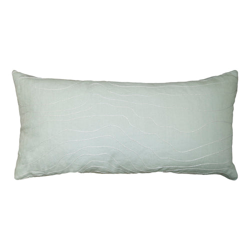Square Feathers Ganni Ocean Throw Pillow