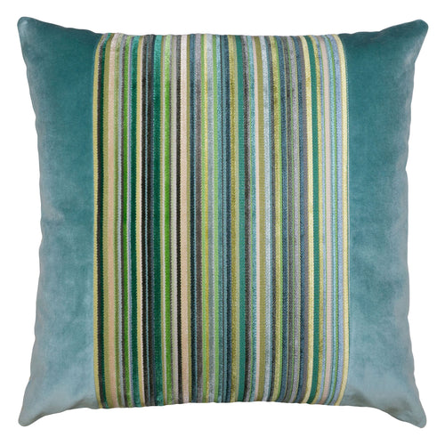 Square Feathers Greenery Atlantic Throw Pillow