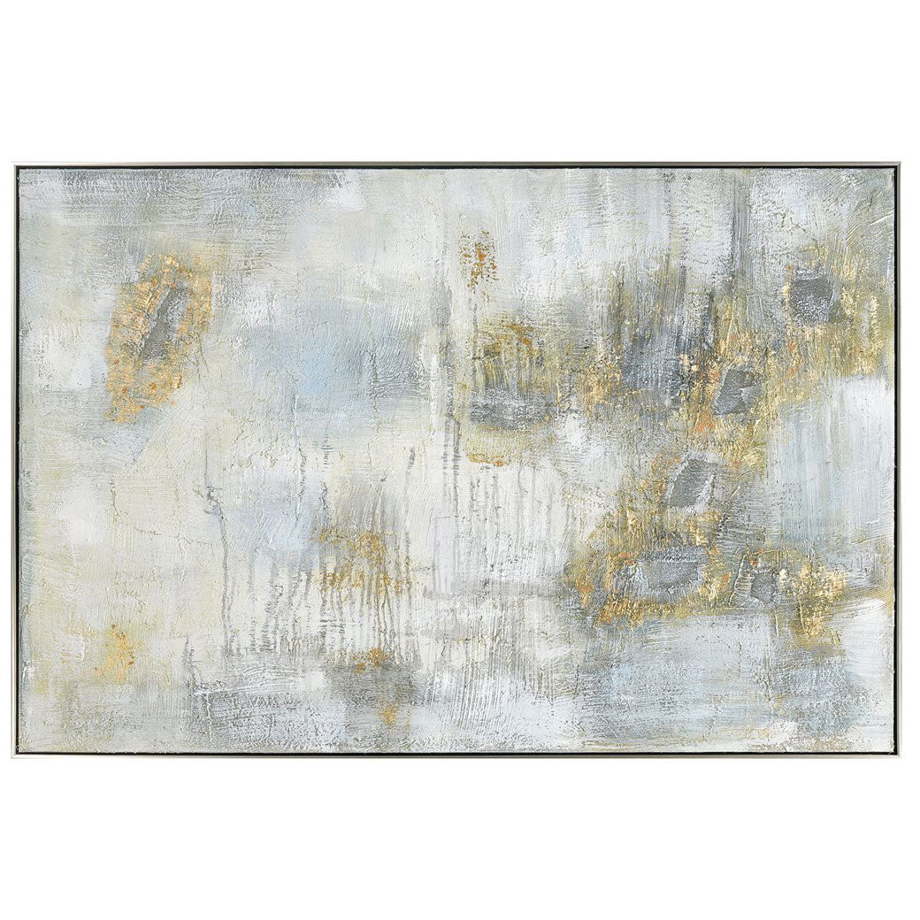 Remembered Gold Framed Wall Art Paynes Gray