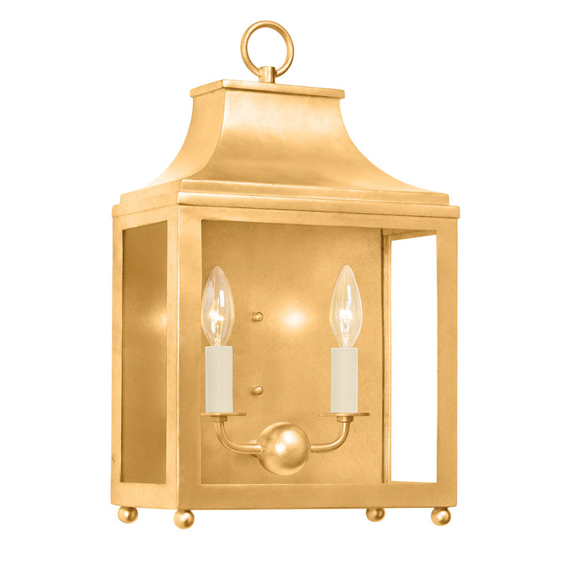Mitzi Leigh Gold Leaf Wall Sconce