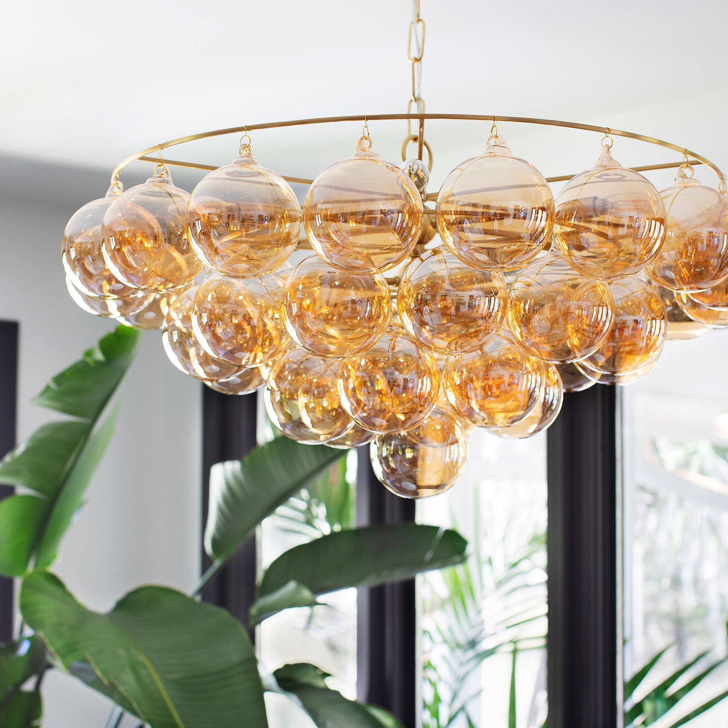 Megan Molten x Mitzi Mimi Brass Chandelier