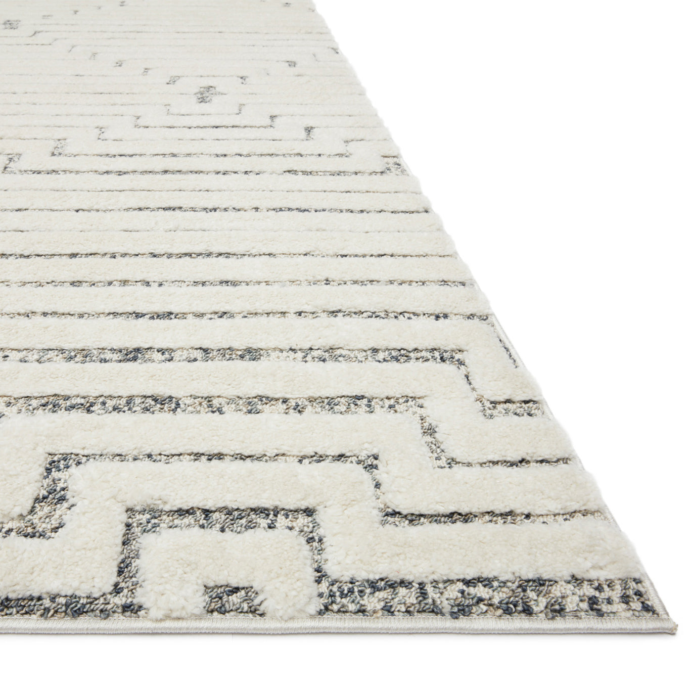 Loloi Hagen White/Sky Power Loomed Rug