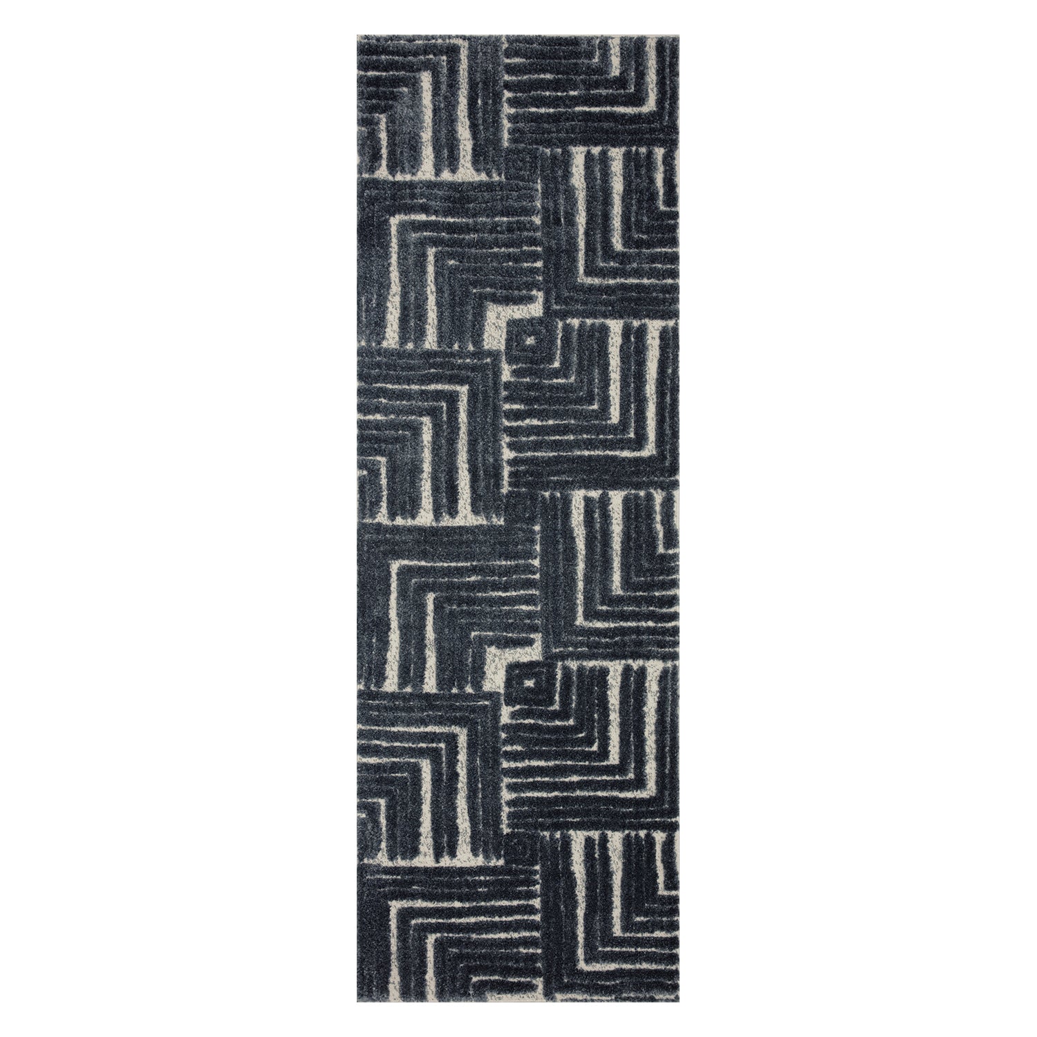 Loloi Hagen Blue/White Power Loomed Rug