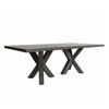 Worlds Away Haines Dining Table Smoke Grey - Final Sale
