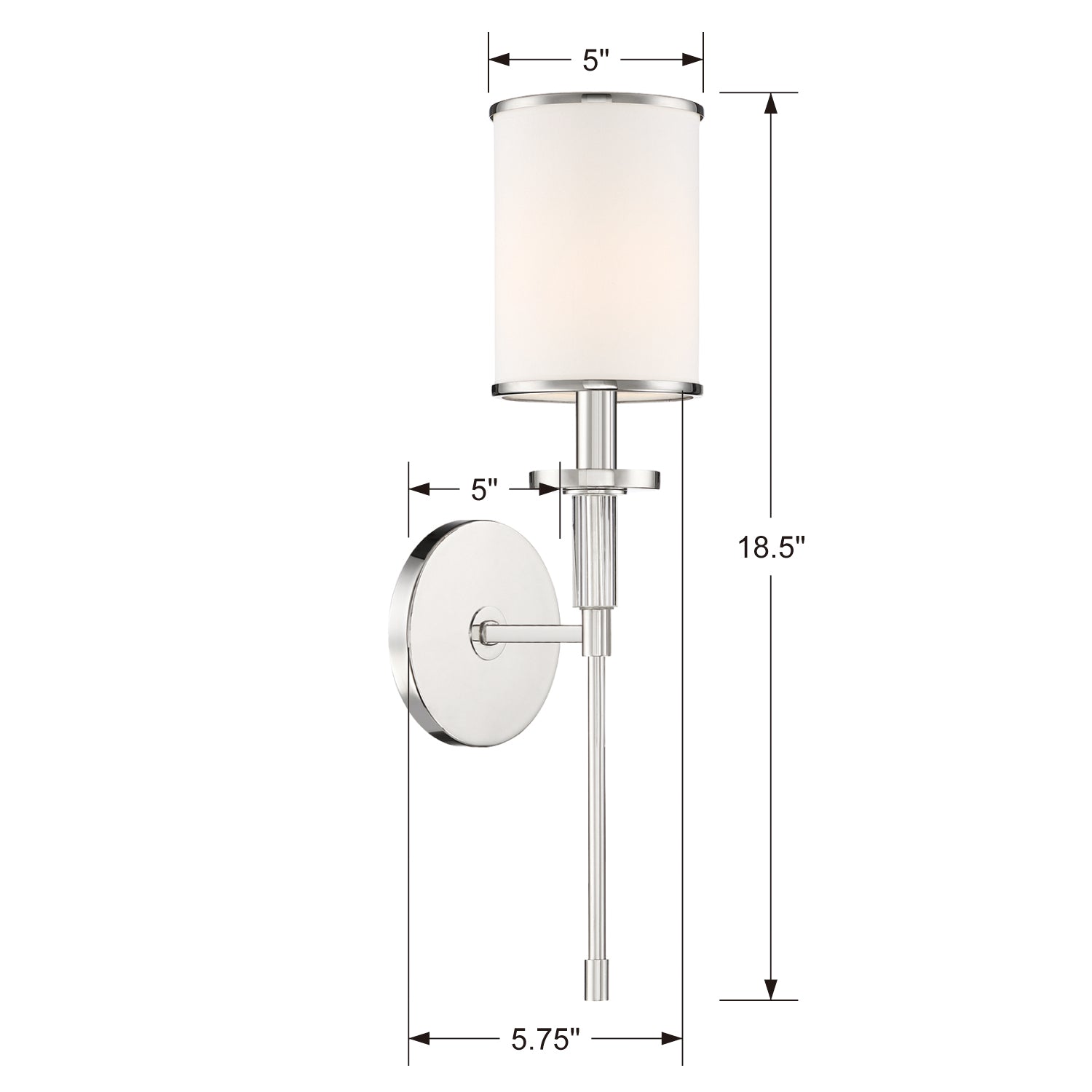 Crystorama Hatfield 1-Light Wall Sconce