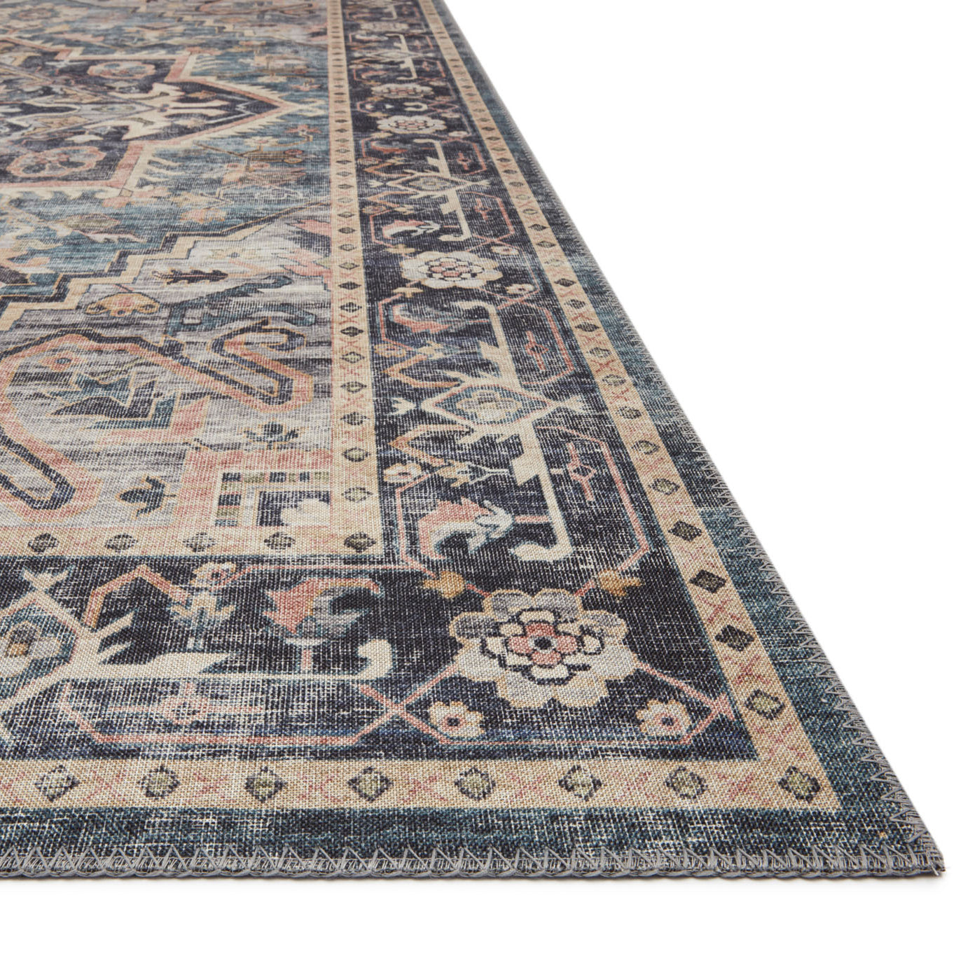 Loloi Hathaway Navy/Multi Power Loomed Rug