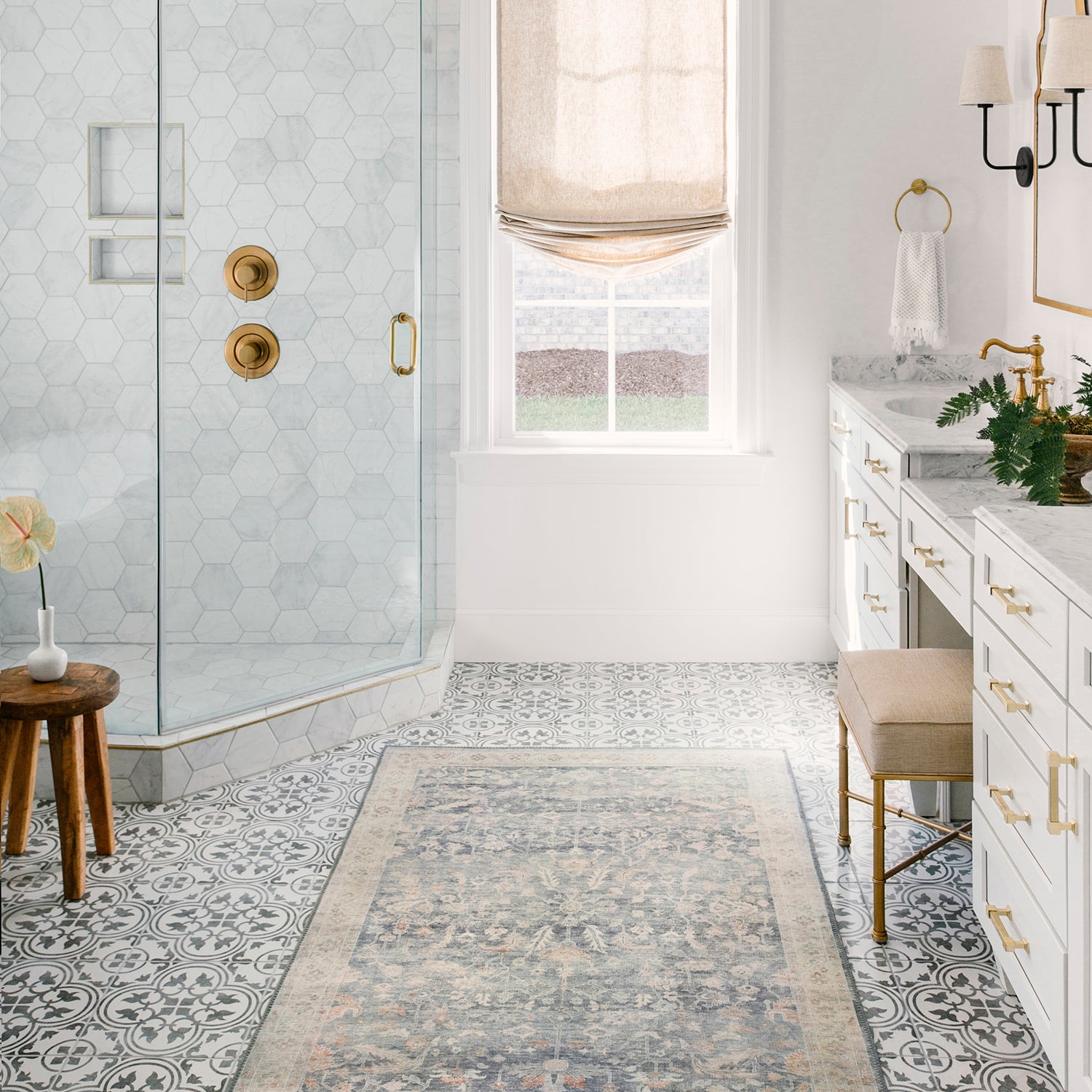 Loloi Hathaway Denim/Multi Power Loomed Rug