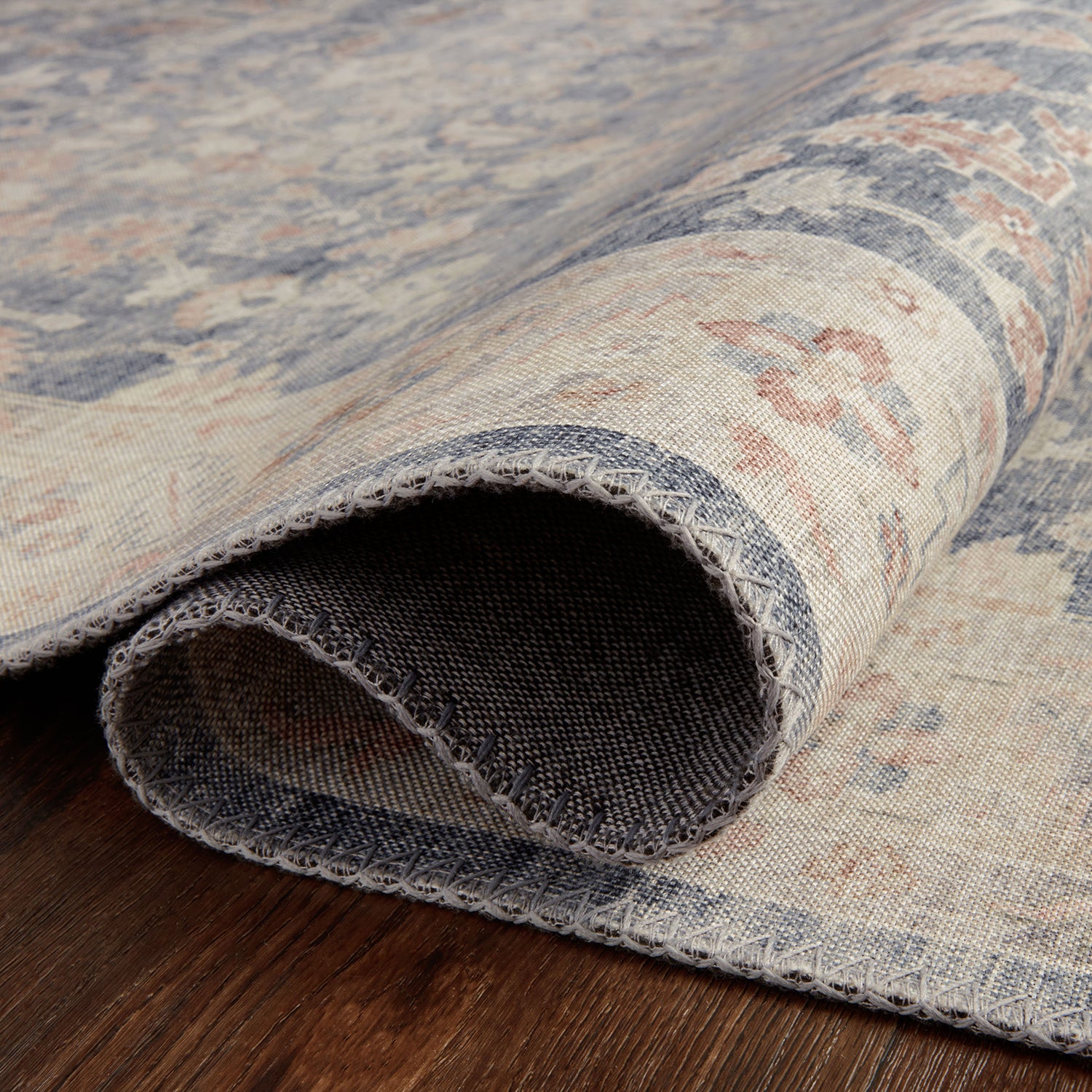 Loloi Hathaway Denim/Multi Power Loomed Rug