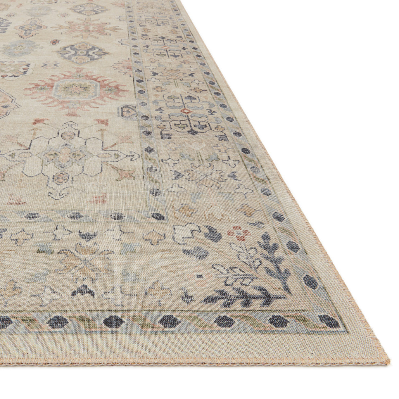 Loloi Hathaway Beige/Multi Power Loomed Rug