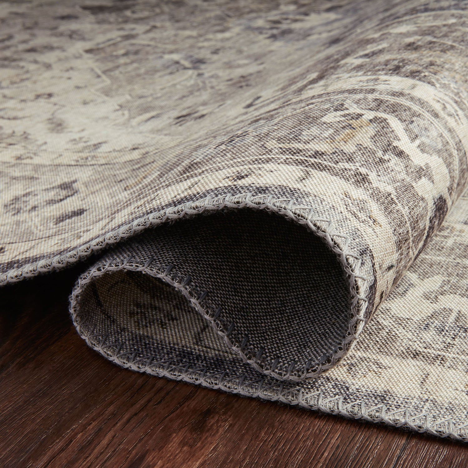 Loloi Hathaway Steel/Ivory Power Loomed Rug