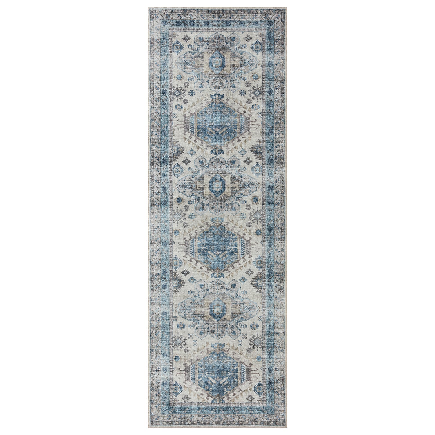 Loloi Heidi Ivory/Ocean Power Loomed Rug