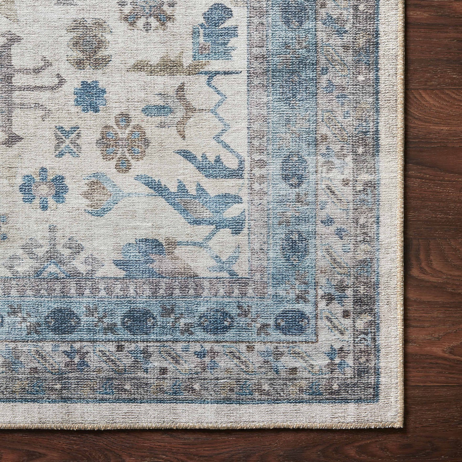 Loloi Heidi Ivory/Ocean Power Loomed Rug
