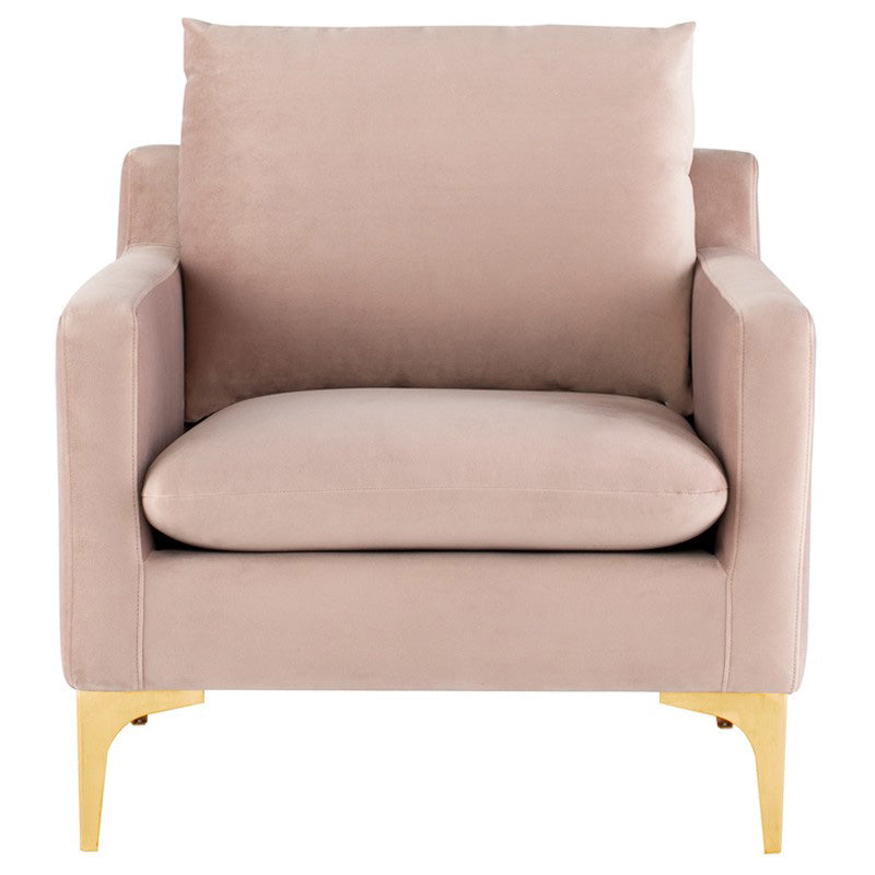Anders Velour Occasional Chair Paynes Gray