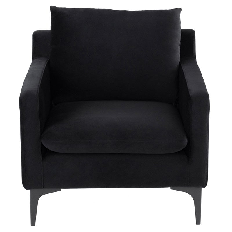 Anders Velour Occasional Chair Paynes Gray