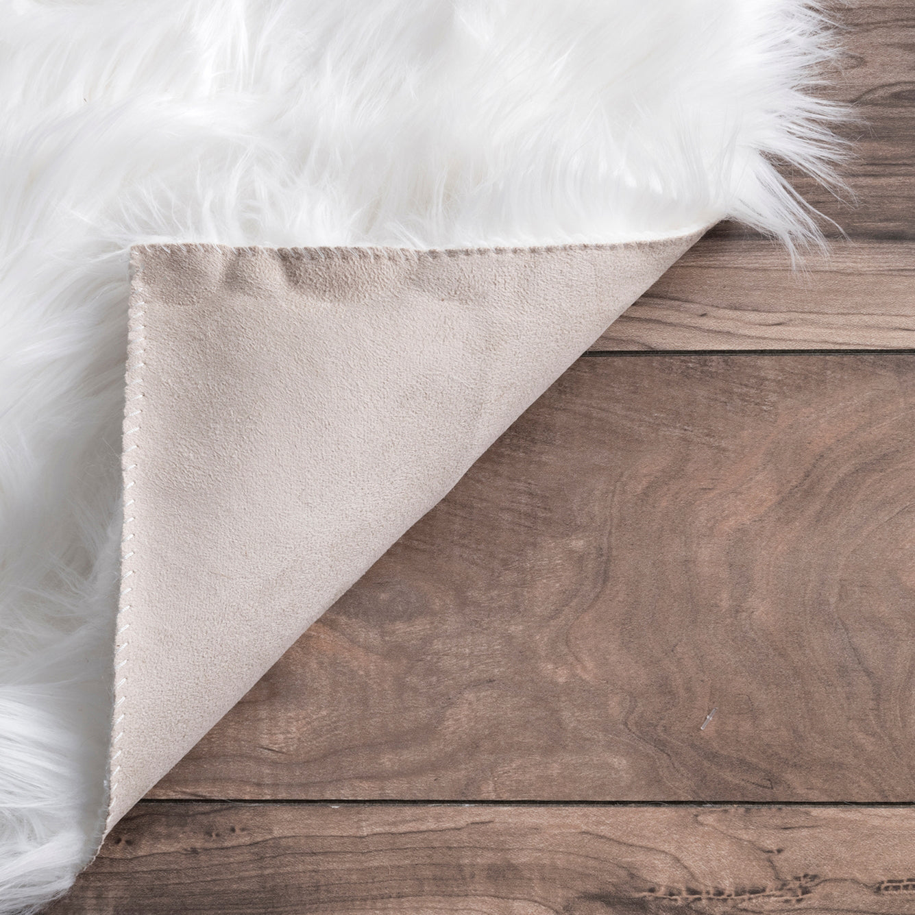Sheen Faux Sheepskin Shag Rug