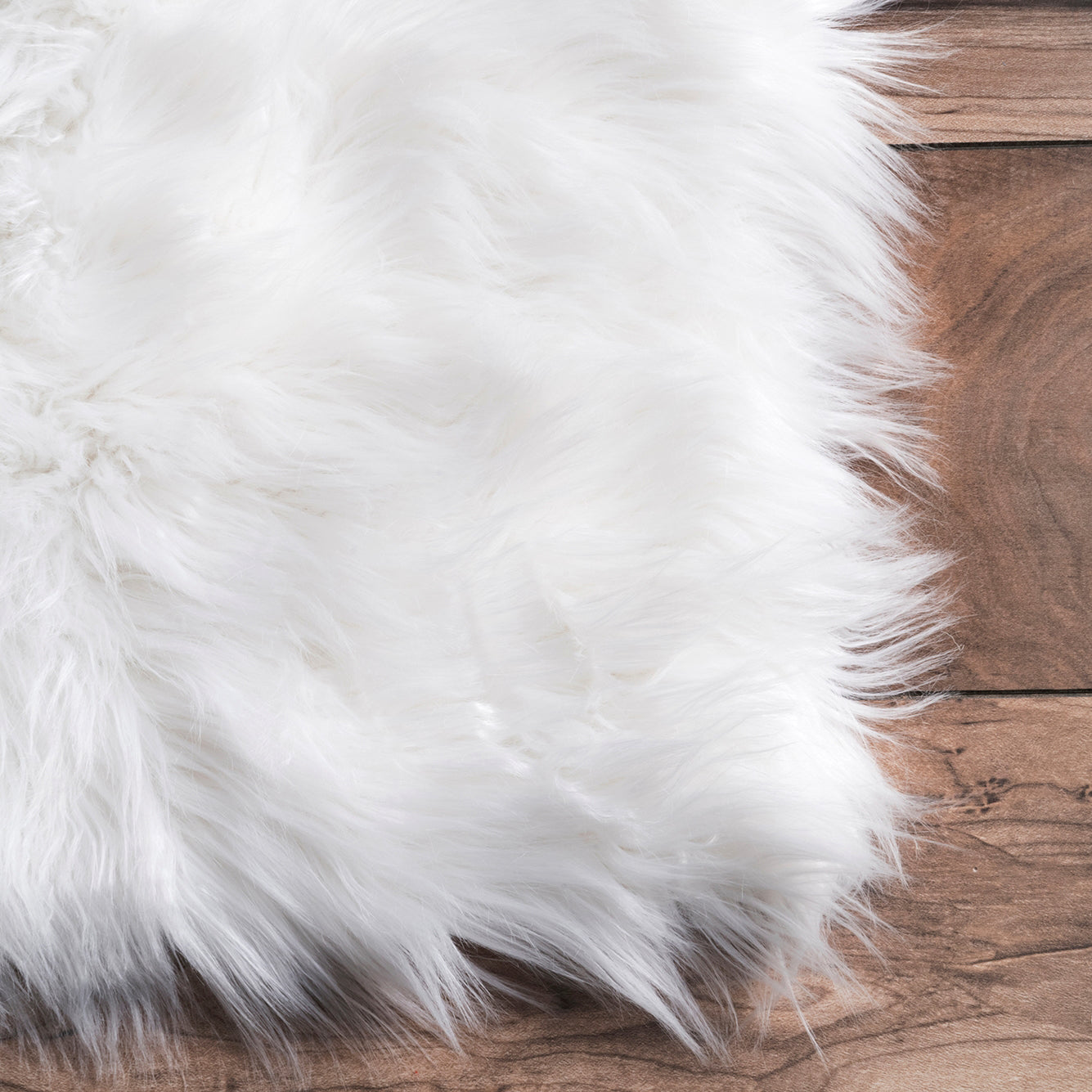 Sheen Faux Sheepskin Shag Rug