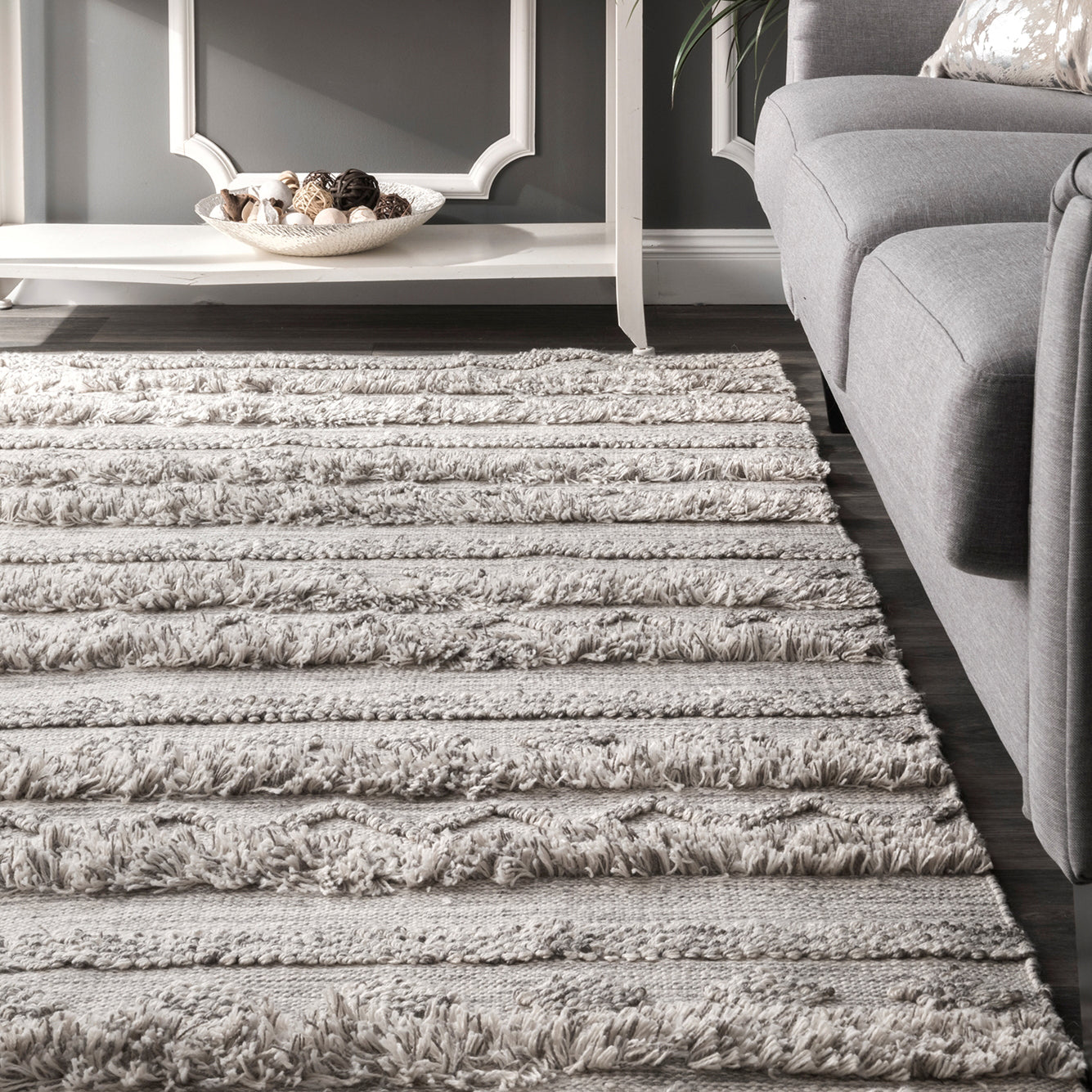 Josie Hand Loomed Rug – Paynes Gray