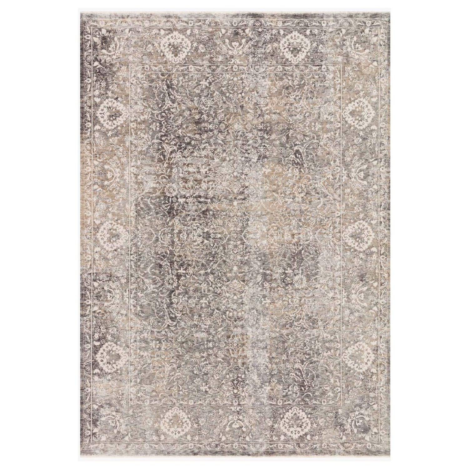 Loloi Homage Stone/Ivory Power Loomed Rug