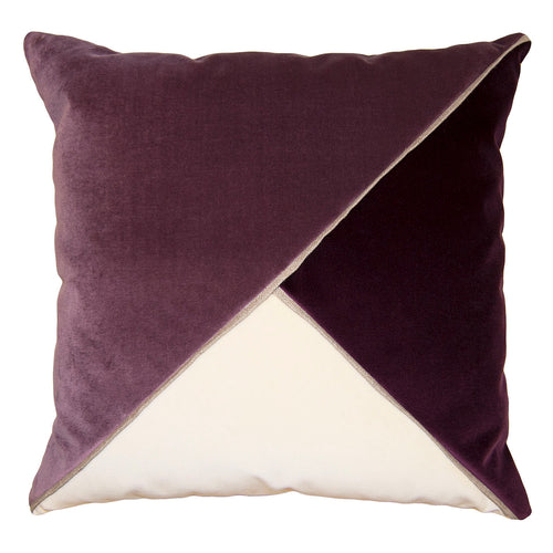 Square Feathers Harlow Orchid Throw Pillow
