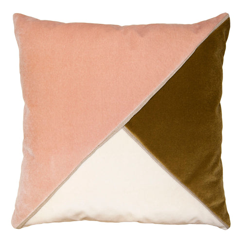 Square Feathers Harlow Rose Water Throw Pillow