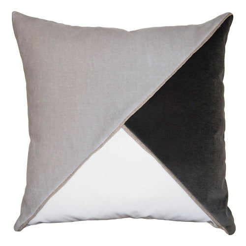 Square Feathers Harlow Sharkskin Throw Pillow