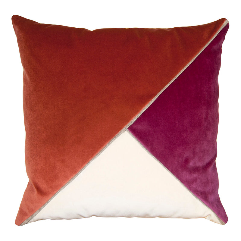 Square Feathers Harlow Shrimp Throw Pillow