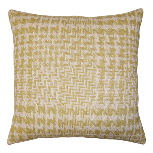 Square Feathers Highland Puzzle Throw Pillow