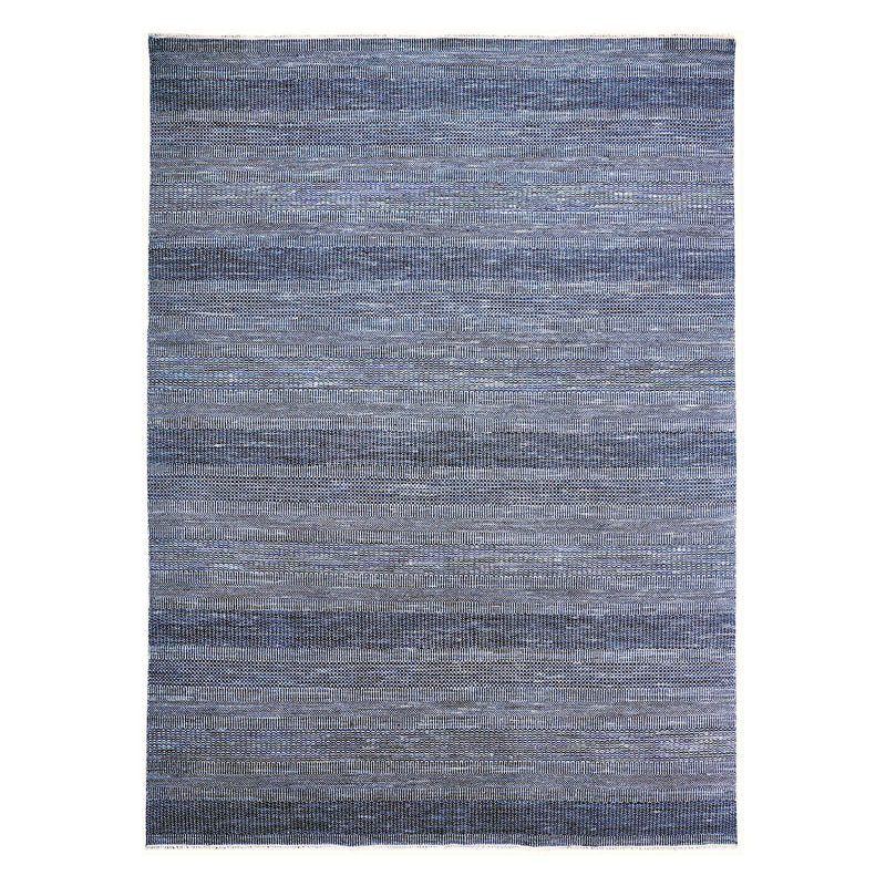 Feizy Janson Navy Silver Hand Knotted Rug