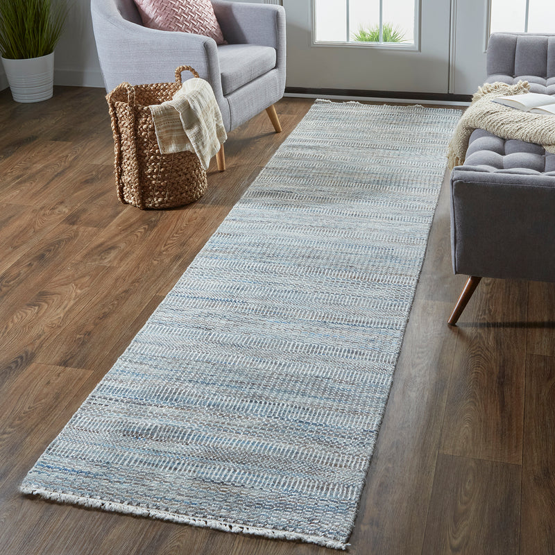 Feizy Janson Blue Hand Knotted Rug