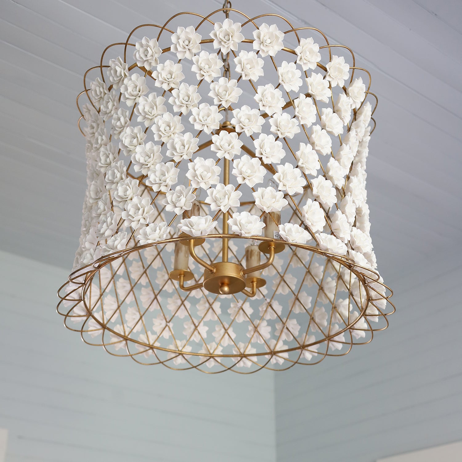 Regina Andrew Alice Porcelain Flower Chandelier - Thumbnail 2