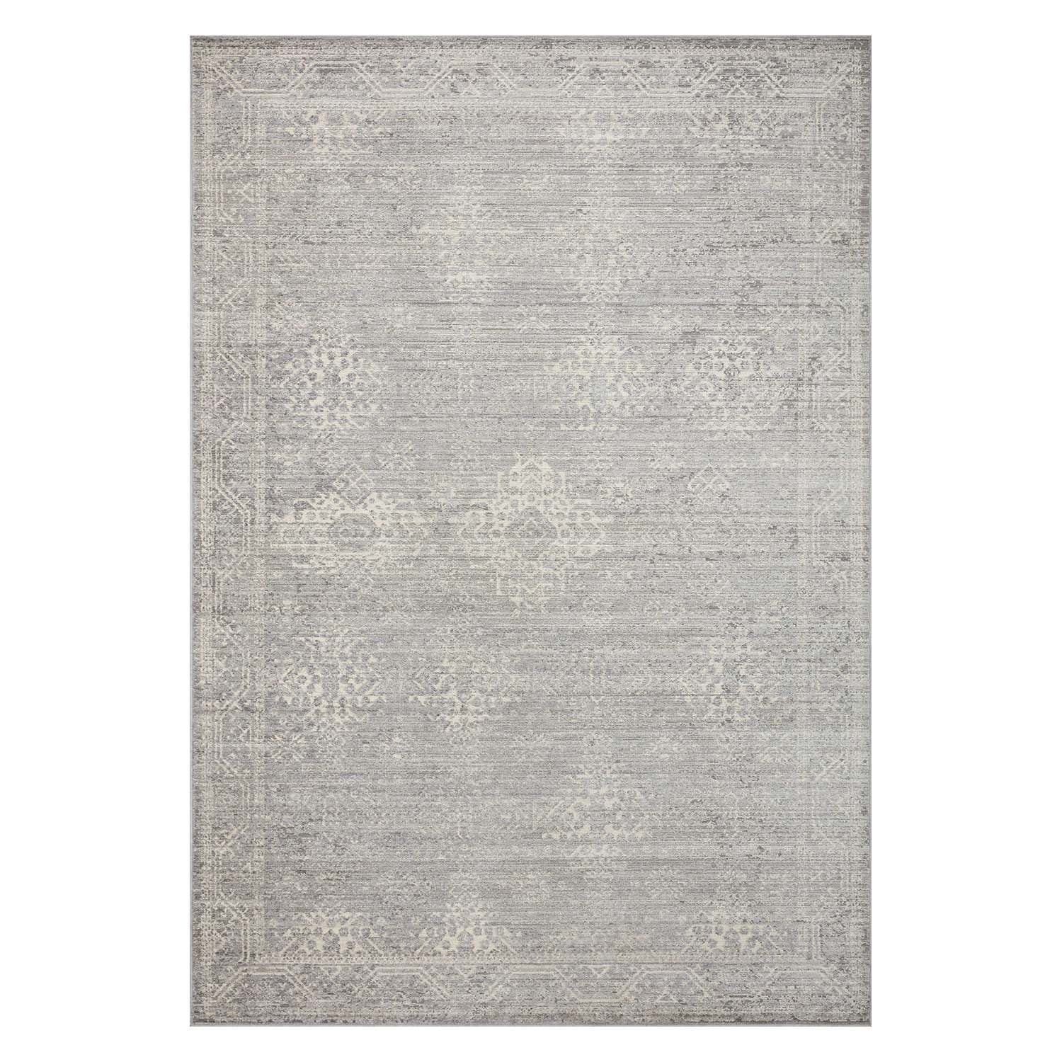 Loloi Indra Silver/Ivory Power Loomed Rug
